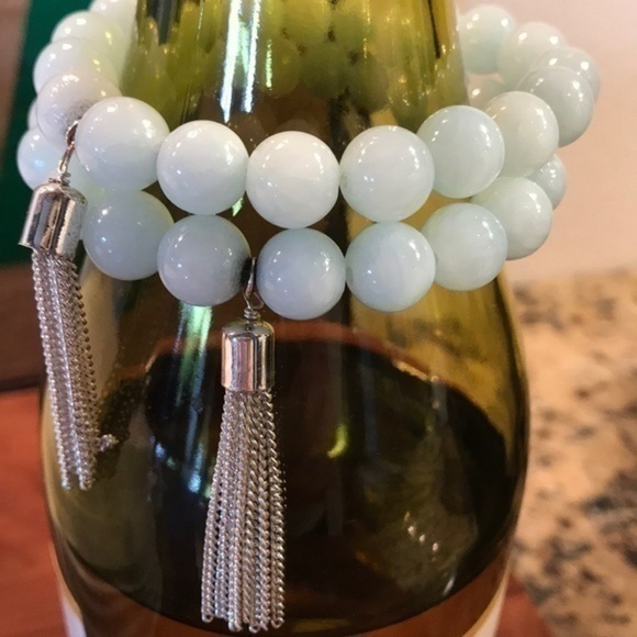 Bracelets Glass Beads Set of (2) - Picture 1 of 7